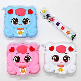 Дитяча силіконова сумочка на змійці з ремніцем (С 68088)