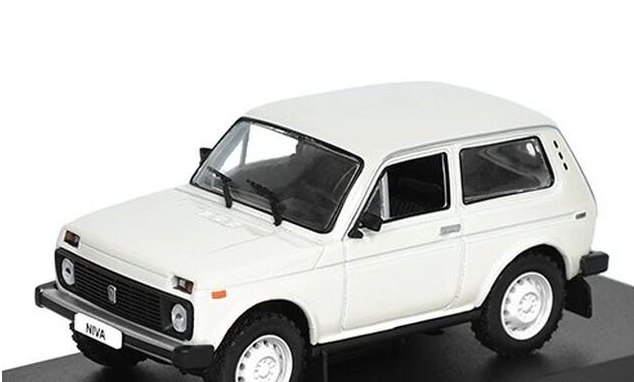 Легендарні Автомобілі №05 ВАЗ-2121 Нива біла | Колекційна модель 1:24 | Hachettе, фото 1