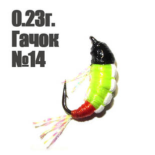 Мормишка "Shrimp" 0.23г. гачок №14 Салатова