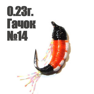 Мормишка "Shrimp" 0.23г. гачок №14 Помаранчева