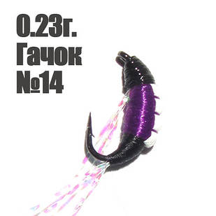 Мормишка "Shrimp" 0.23г. гачок №14 Фіолетова