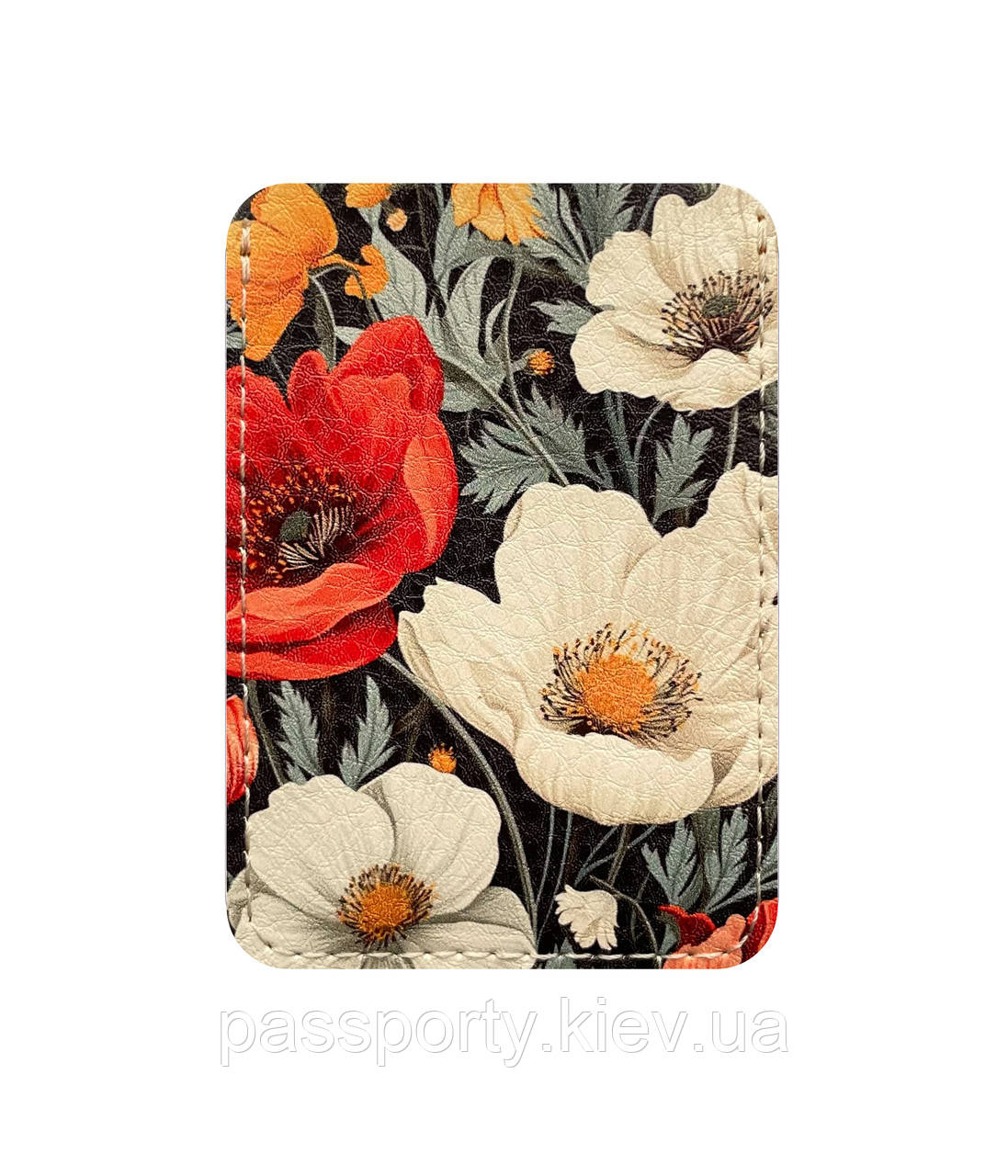 Обкладинка на  ID-карту оптом Квіти, фото 1