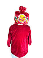 Карнавальный детский комплект Чупа-Чупс (кофточка + шапка), красный