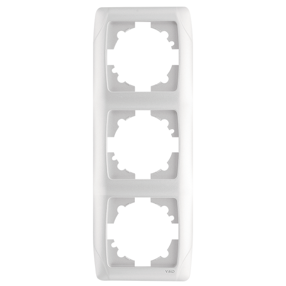 Рамка 3-місна верт Білий Viko Carmen, 90571003