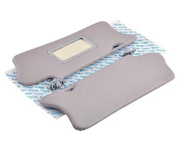 Козирок сонцезахисний ВАЗ 2110 жорсткий сірий, із дзеркалом (к-т 2 шт.) ASR