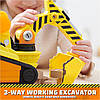Ігровий набір Rubble and Crew Rubble's Bark Yard Deluxe Bulldozer бульдозер трансформер Кремеза, фото 5
