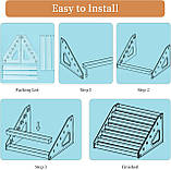 Органайзер стенд для лаків настільний прозорий пластиковий на 4 рівні Полиця підставка для лаків, косметики, фото 9