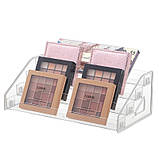 Органайзер стенд для лаків настільний прозорий пластиковий на 4 рівні Полиця підставка для лаків, косметики, фото 2