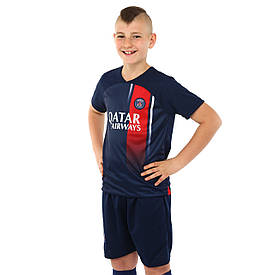 Футбольна форма дитяча ПСЖ (PSG) 2024 домашня 22 (120-125см) синє-червона