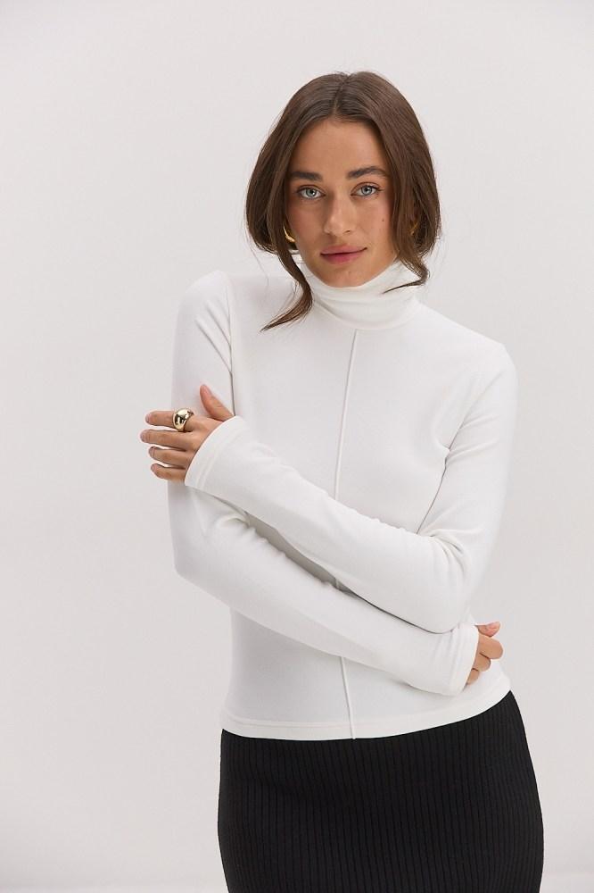 Гольф Arjen жіночий мікрофліс горло теплий 44 білий, фото 1