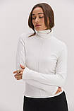 Гольф Arjen жіночий мікрофліс горло теплий 44 білий, фото 2