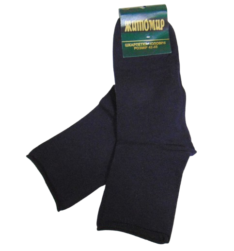 Шкарпетки без гумки Житомир 42-45 сині, фото 1