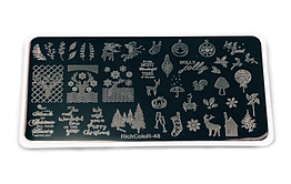 Пластина для стемпінга RichColor 048 новорічна