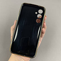 Чохол для Samsung Galaxy S23 FE чохол із золотою окантовкою на телефон самсунг с23 фе чорний h7y, фото 3