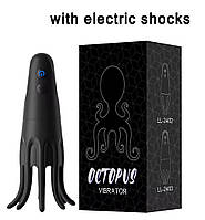 Шоковий вібратор для головки члена 16 режимів Інтимний тренажер для пеніса Електроний мастурбатор