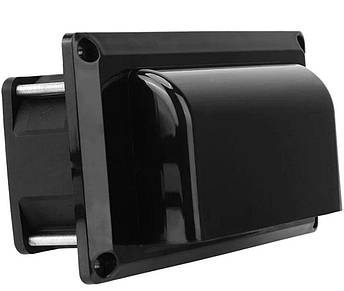 Витяжка бічна 12 В до автофургону каравану автобудинку трейлеру чорна, фото 1