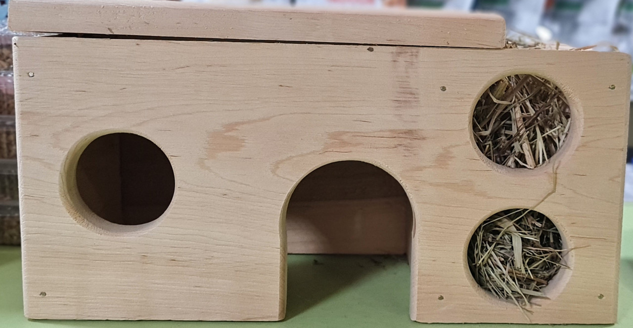 Будинок з годівничкою для шиншил, морських свинок, фото 1