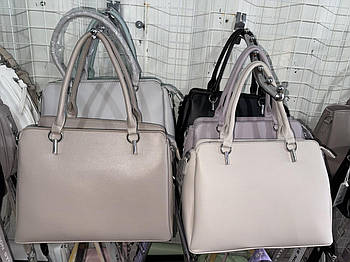 Сумочка жіноча ділова 33*25 см на блискавці зі штучної шкіри в різних кольорах Zhenya