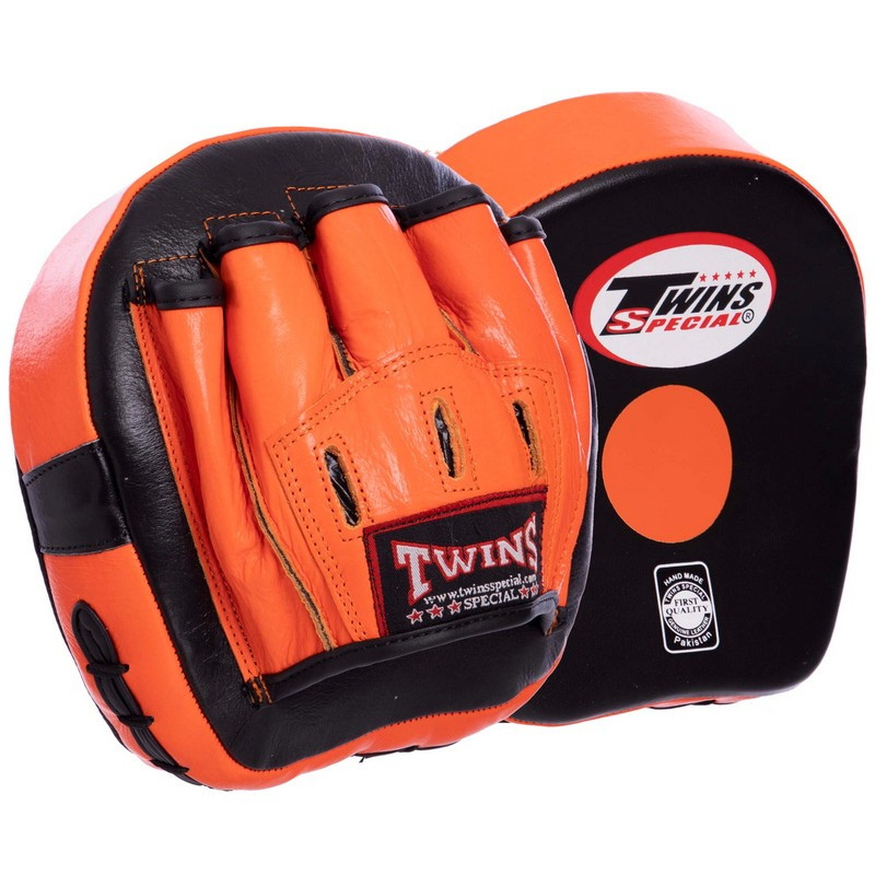 Лапи боксерські вигнуті шкіряні (2шт) для боксу та єдиноборств TWINS VL-2054
