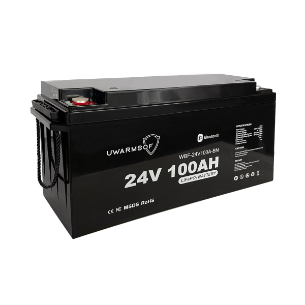 Акумулятор LiFePo4 UWarmSof 24V 100Ah BMS + Bluetooth, фото 1