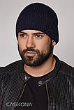 Чоловіча шапка CASKONA Henry F (класика) Тепла чоловіча шапка на зиму з закотом, фото 2