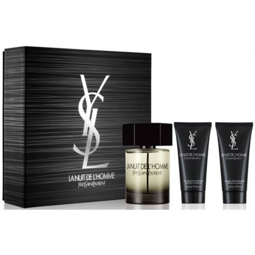 Yves Saint Laurent La Nuit De L'Homme SET (SPRAY 100ml + SHOWER GEL 50ml + AFTER SHAVE BALM 50ml)