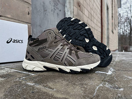 Чоловічі зимові кросівки на хутрі Asics Gel-Sonoma 15-50 Gore-tex Beige бежеві водонепроникні, фото 1