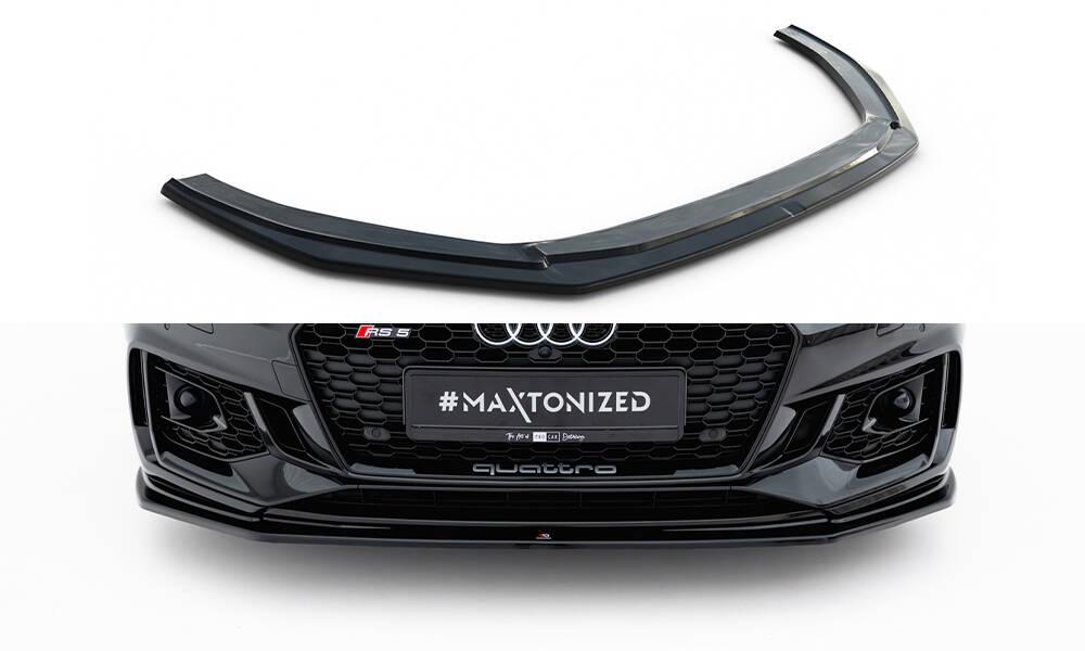 Сплітер Audi RS5 F5 (17-19) тюнінг обвіс губа спідниця елерон (V2)
