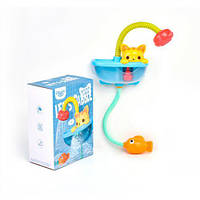 Гра для купання кот, 2в1 душ, водоспад, на присосках, 2 режими, на батарейці, у коробці