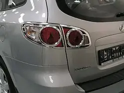 Хром накладки на стопи Hyundai Santa Fe 2006-2009 (Mobis/Корея)