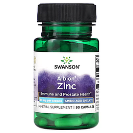 Albion Zinc 30 мг Swanson 90 капсул