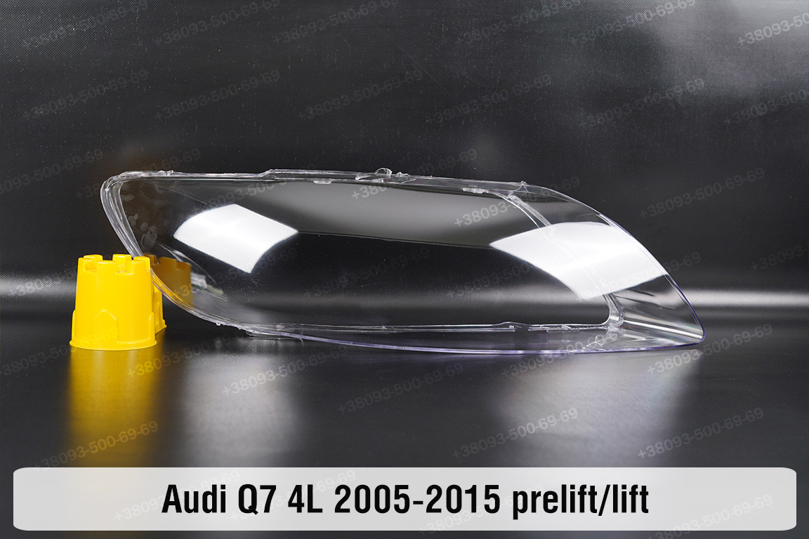 Скло фари Audi Q7 4L (2005-2015) дорест/рест праве