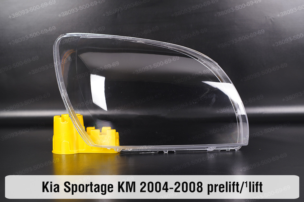 Скло фари KIA Sportage KM (2004-2008) дорест/1 рест праве, фото 1