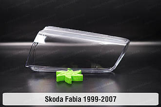 Скло фари Skoda Fabia (1999-2007) ліве