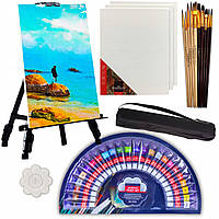 Подарунковий художній набір для малювання Van Bleiswijck з мольбертом та полотнами