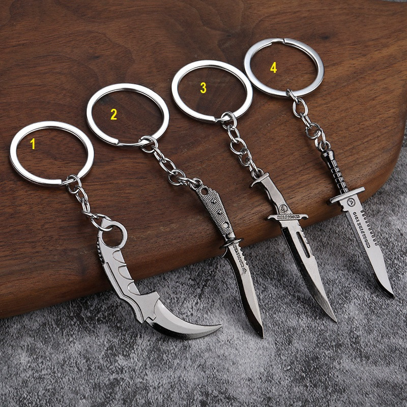 Брелок моделі ножів із комп'ютерної Ігри. Аніме модель Ніж 6 см, фото 1
