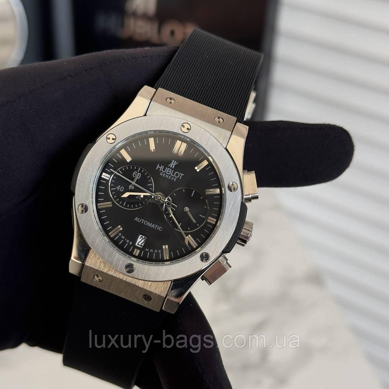 Наручний годинник Hublot Classic Fusion Silver-Black, фото 1