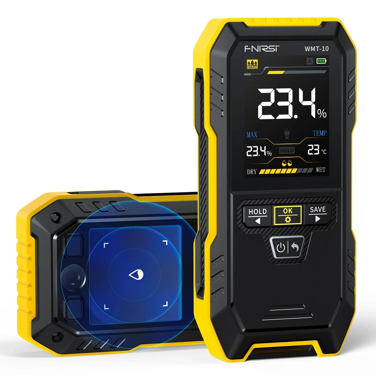 Безконтактний вологомір деревини та будівельних матеріалів Fnirsi WMT-10