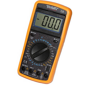 Мультиметр-тестер цифровий зі щупами DT-9205A Універсальний мультиметр зі звуковою індикацією