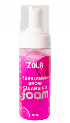 ZOLA Піна для брів рожева, що очищає Bubblegum 150 мл, фото 1
