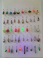 Набір мормишок різних 50 шт. Mix