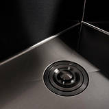 Кухонна мийка Valeso Handmade 58х43 PVD чорна під стільницю 3.0/0.8 5843, фото 5