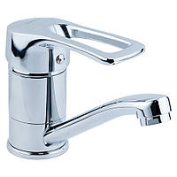 Змішувач для кухні одноважільний, кран для мийки на кухню (латунь, прямий вилив, на шпильці) ТМ AQUATICA