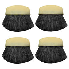 Упаковка на 24 шт Пензель Компактний для Пудри або Рум'ян, Біла Ручка