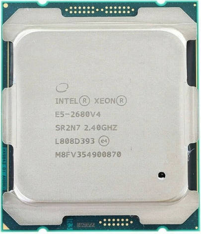 Процесор Intel Xeon E5-2680 v4 LGA2011-3 2.4-3.3GHz 120W (14 ядер/28 потоку) Б/В, фото 1