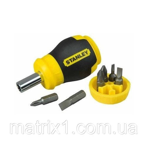Викрутка тримач насадок HEX 1/4 «Multibit Stubby»: 6 насадок, компл. 7 шт. STANLEY