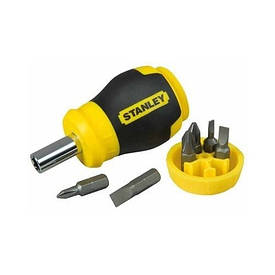 Викрутка тримач насадок HEX 1/4 «Multibit Stubby»: 6 насадок, компл. 7 шт. STANLEY