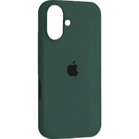 Силіконовий чохол iPhone 16 матове покриття накладний чохол мікрофібра Зелений, фото 1