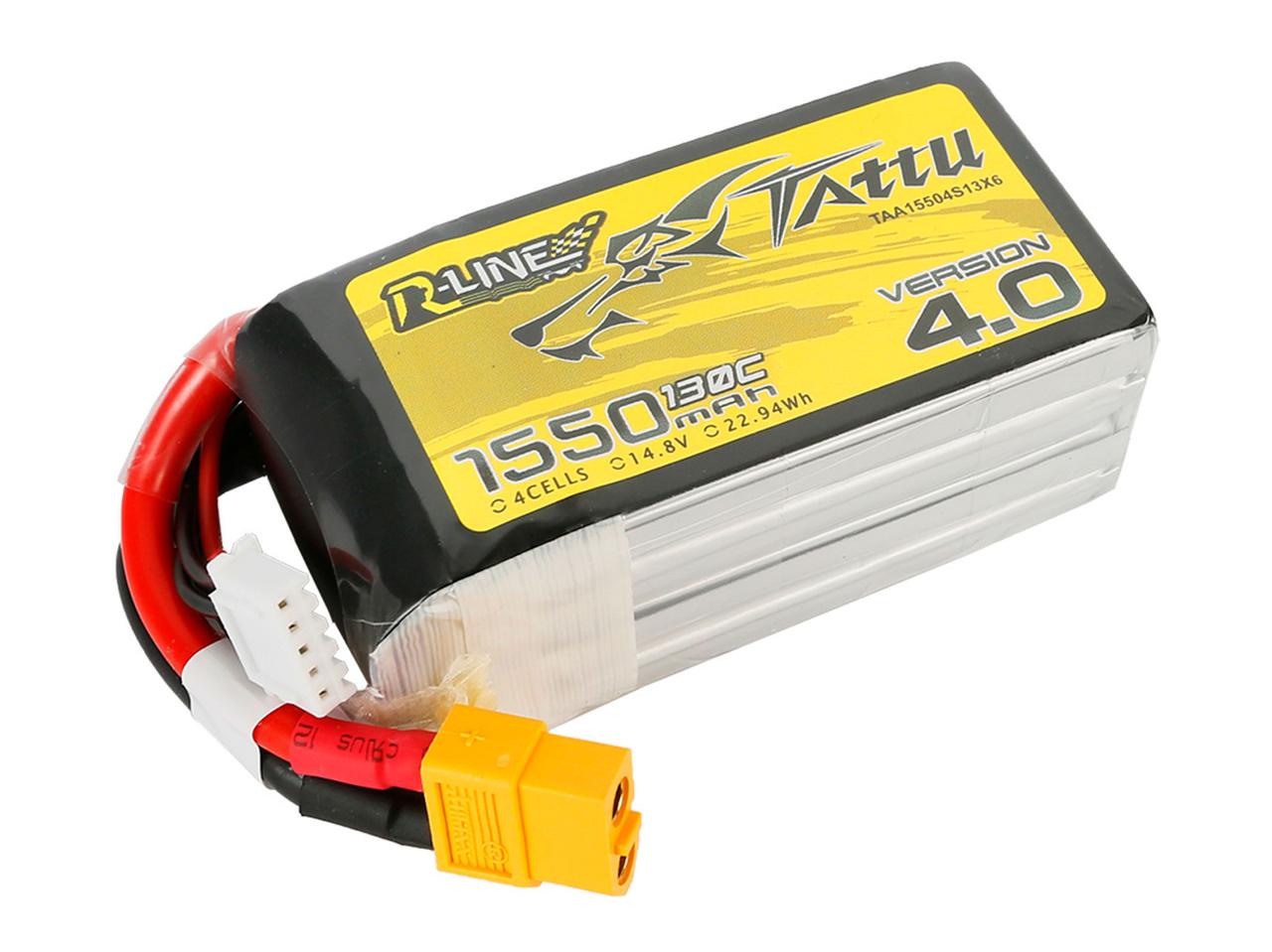 Акумулятор TATTU R-Line V4.0 1550 mAh 4S 130C