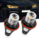 LED маркер BMW жовтий (ангельські очі) для моделей E39 E53 E60 E87 E83 E61 E63 12V 10W, фото 5